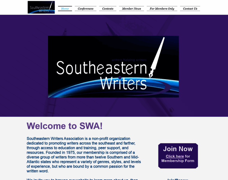 Southeasternwriters.org thumbnail