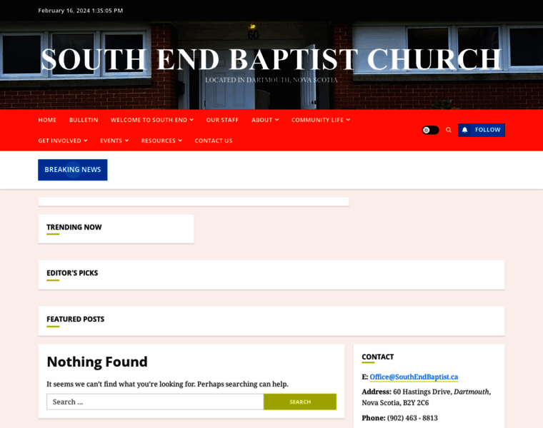 Southendbaptist.ca thumbnail