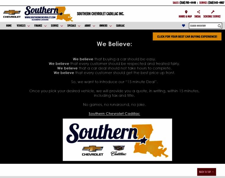 Southernchevrolet.com thumbnail