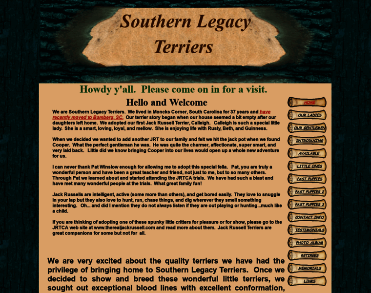 Southernlegacyterriers.com thumbnail