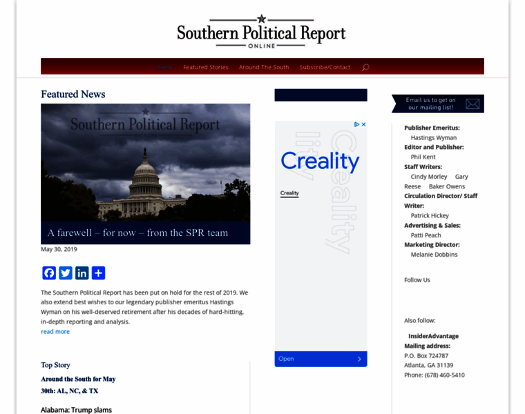 Southernpoliticalreport.com thumbnail