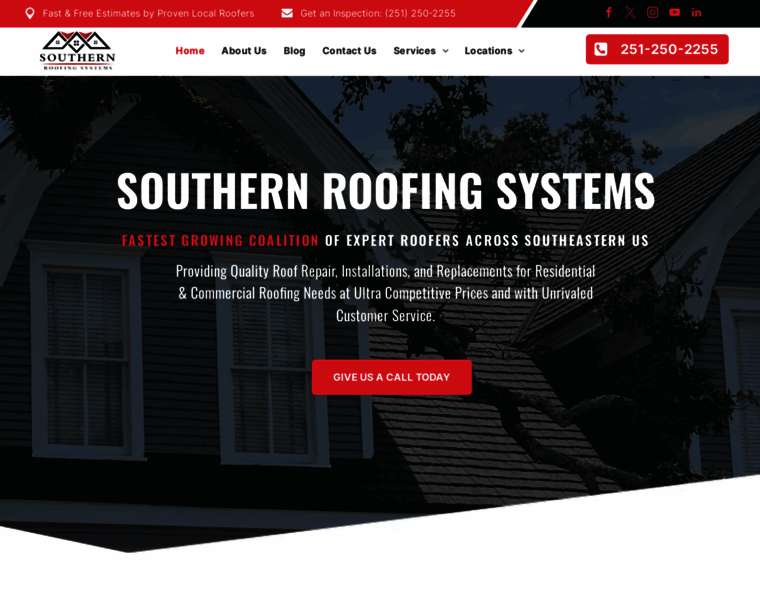 Southernroofingsystems.com thumbnail