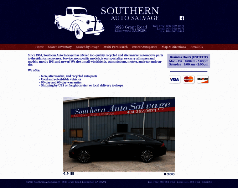 Southernusedautoparts.com thumbnail
