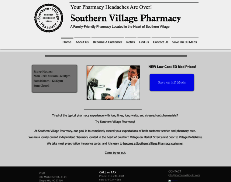 Southernvillagepharmacy.com thumbnail