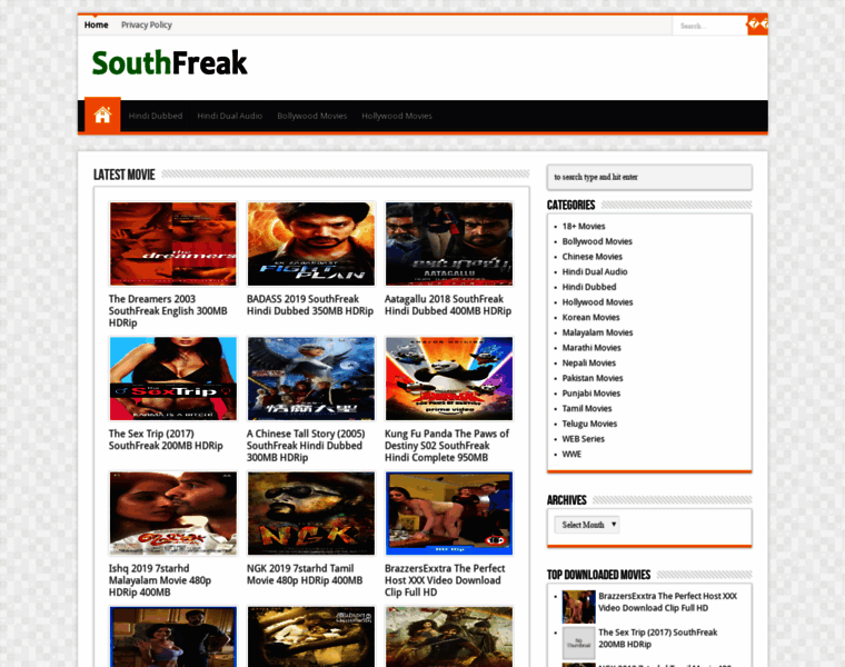 Southfreak.net thumbnail
