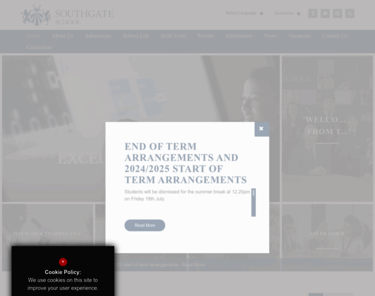 Southgate.enfield.sch.uk thumbnail