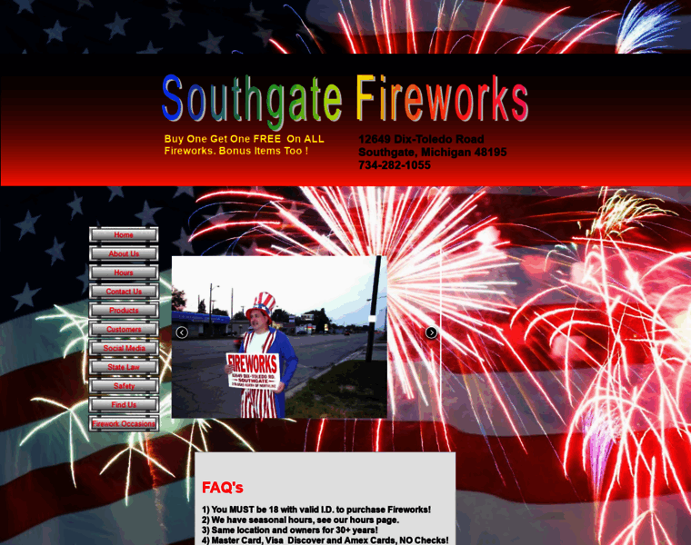 Southgatefireworks.com thumbnail