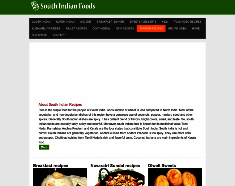 Southindianfoods.in thumbnail
