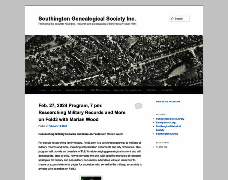 Southingtongenealogicalsociety.org thumbnail