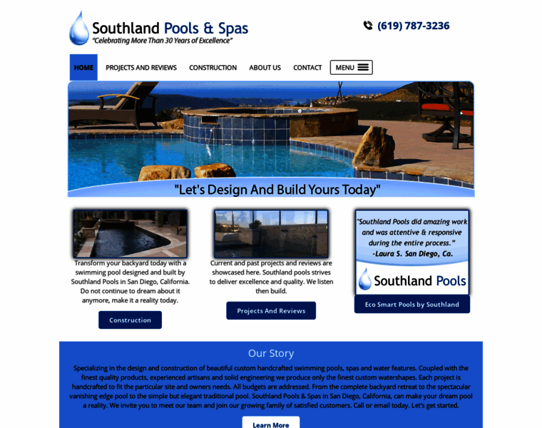 Southlandpoolsandspas.com thumbnail
