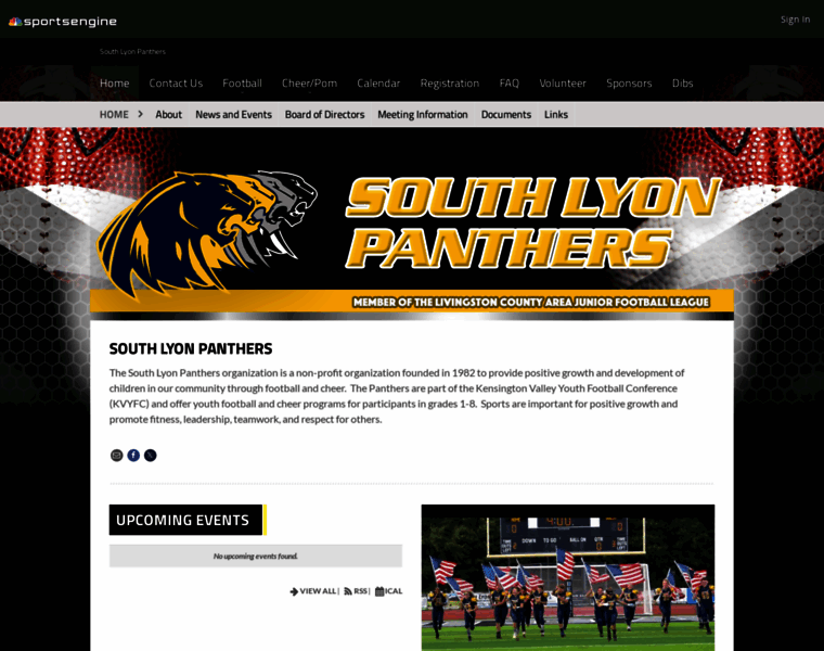 Southlyonpanthers.org thumbnail