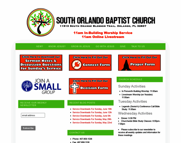 Southorlandobaptist.org thumbnail