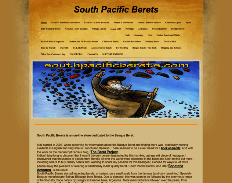 Southpacificberets.com thumbnail
