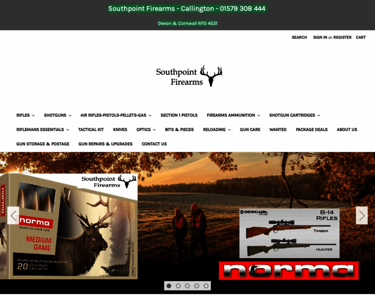 Southpointfirearms.co.uk thumbnail