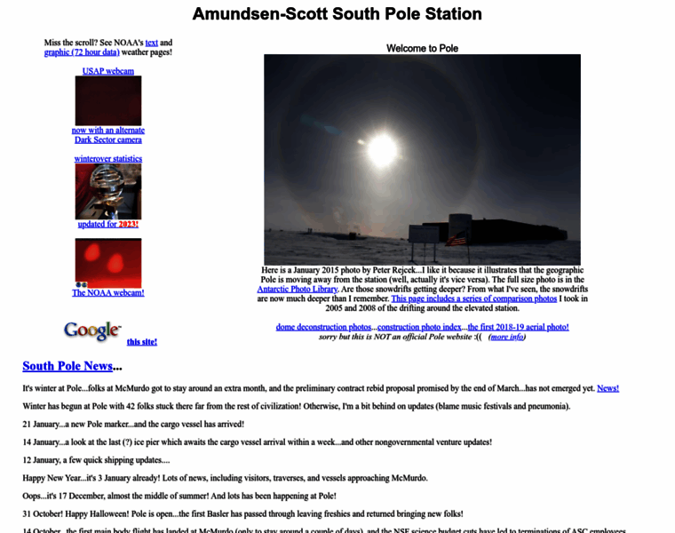 Southpolestation.com thumbnail