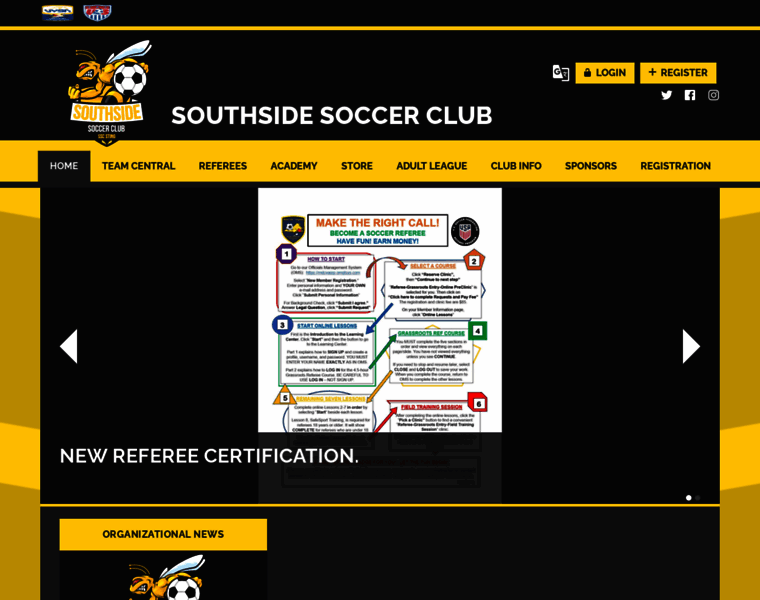 Southsidesoccer.club thumbnail
