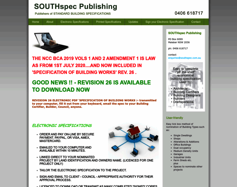 Southspec.com.au thumbnail