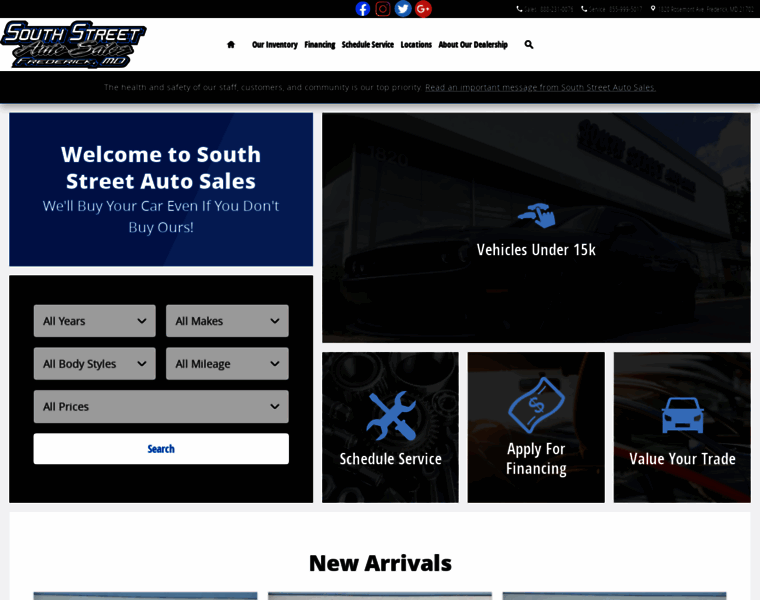 Southstreetautos.com thumbnail