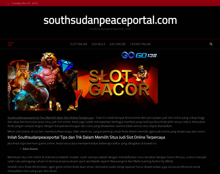 Southsudanpeaceportal.com thumbnail