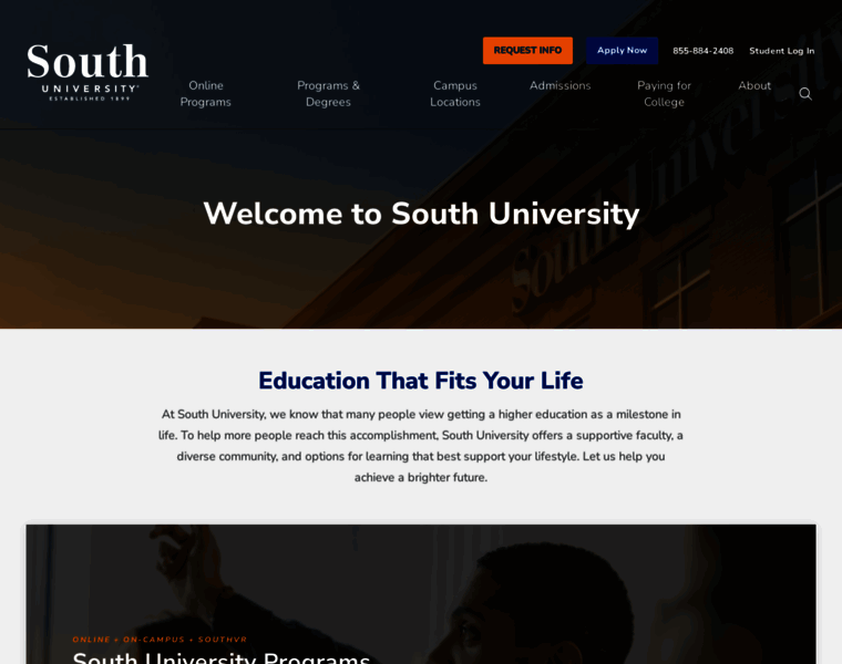 Southuniversity.edu thumbnail