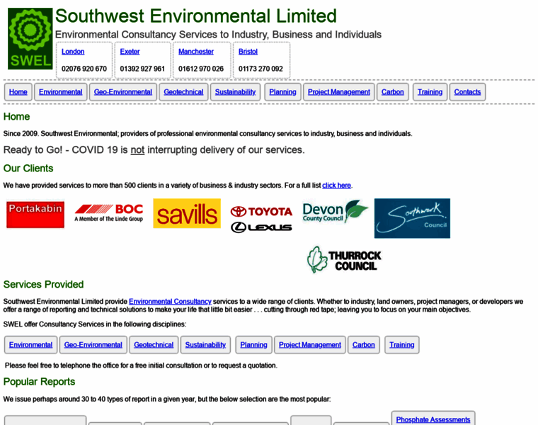 Southwest-environmental.co.uk thumbnail