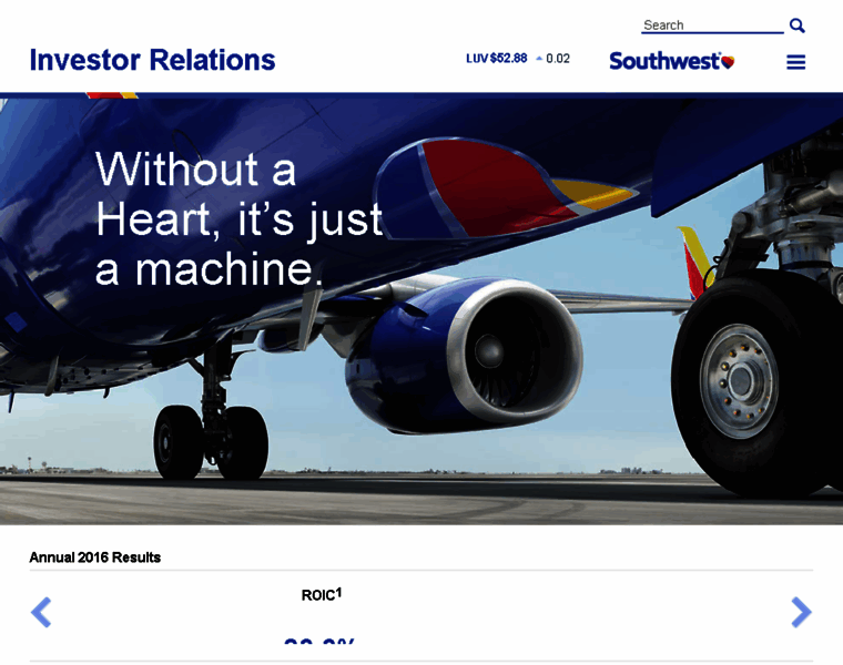 Southwestairlinesinvestorrelations.com thumbnail