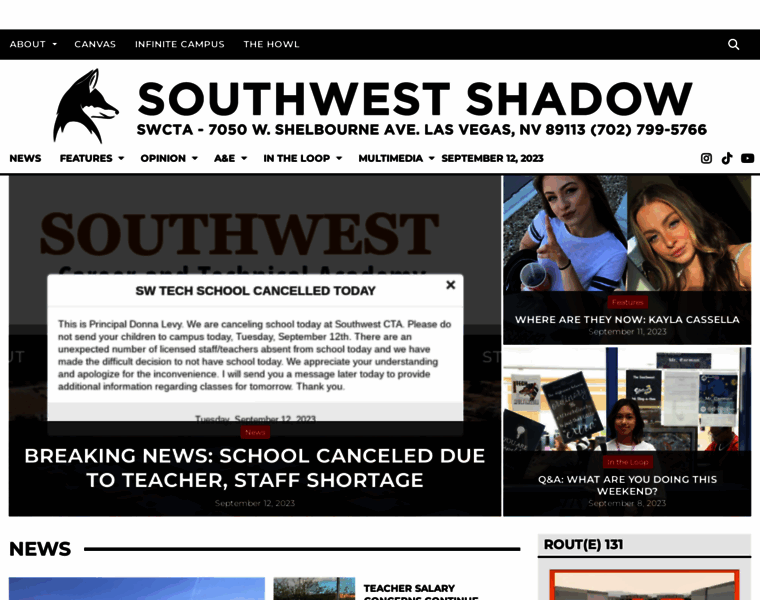 Southwestshadow.com thumbnail