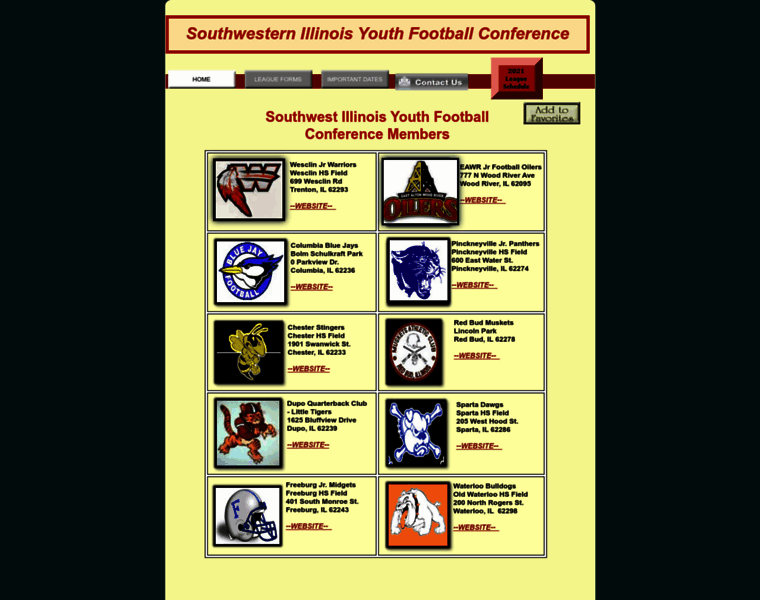 Southwestyouthfootball.com thumbnail
