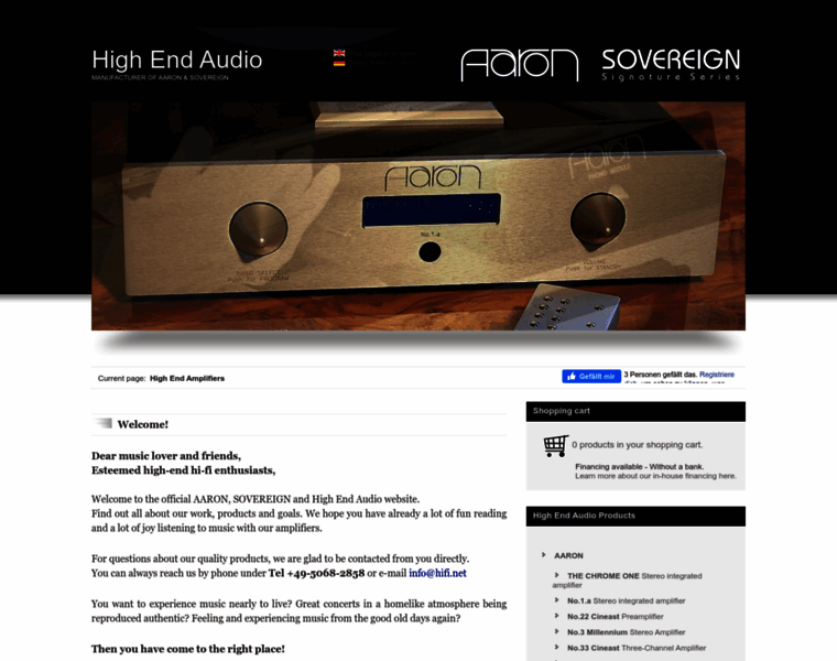 Sovereign-amplifiers.com thumbnail