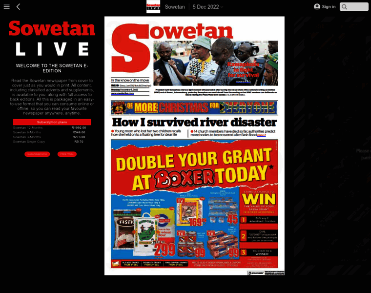 Sowetanlive.newspaperdirect.com thumbnail