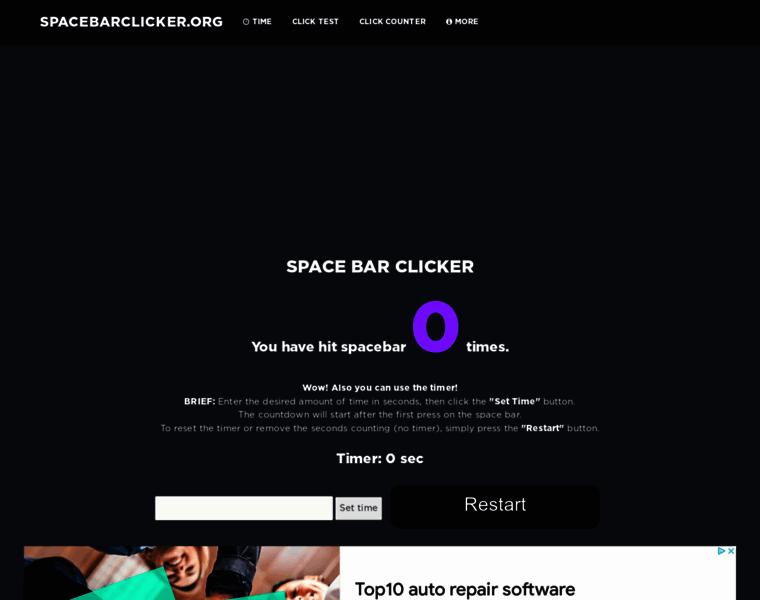 Spacebarclicker.org thumbnail