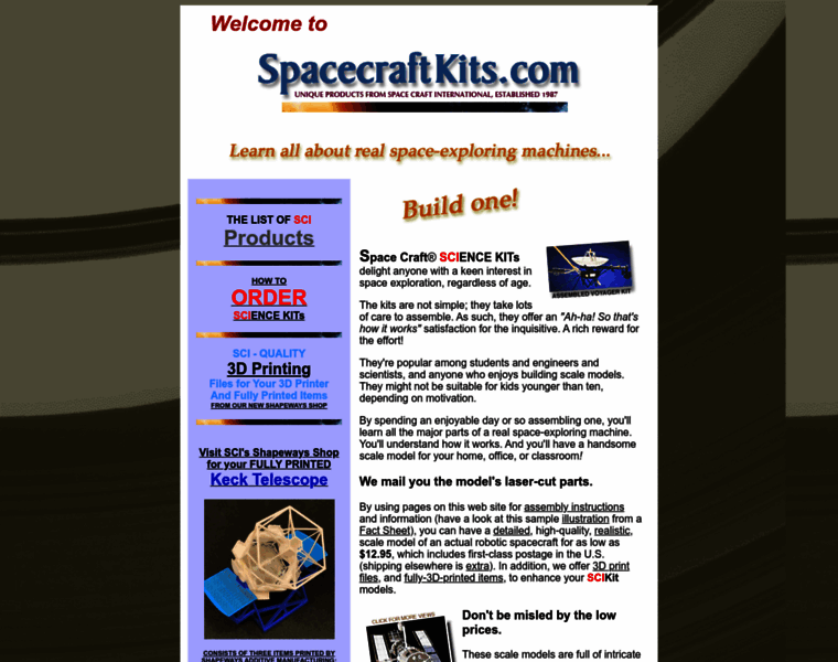 Spacecraftkits.com thumbnail