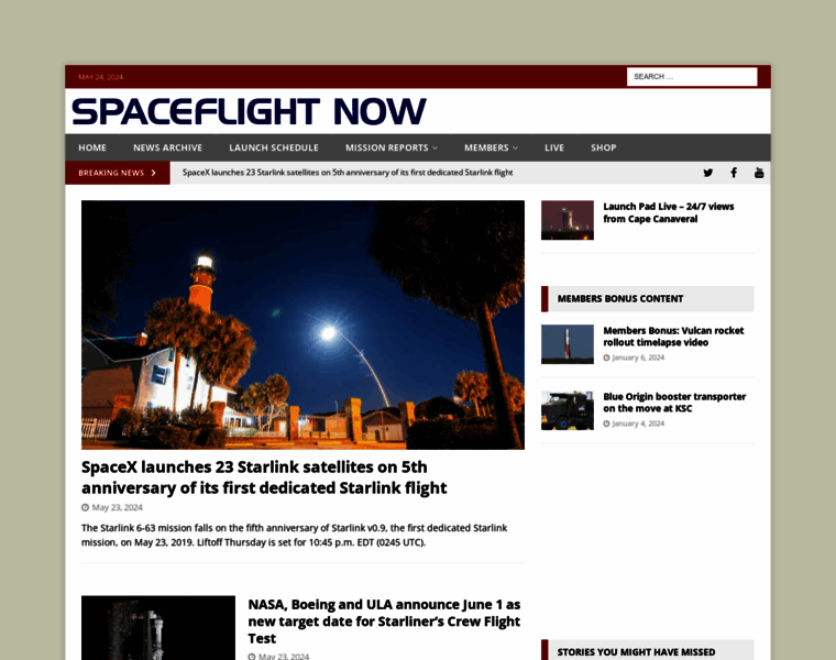 Spaceflightnow.com thumbnail