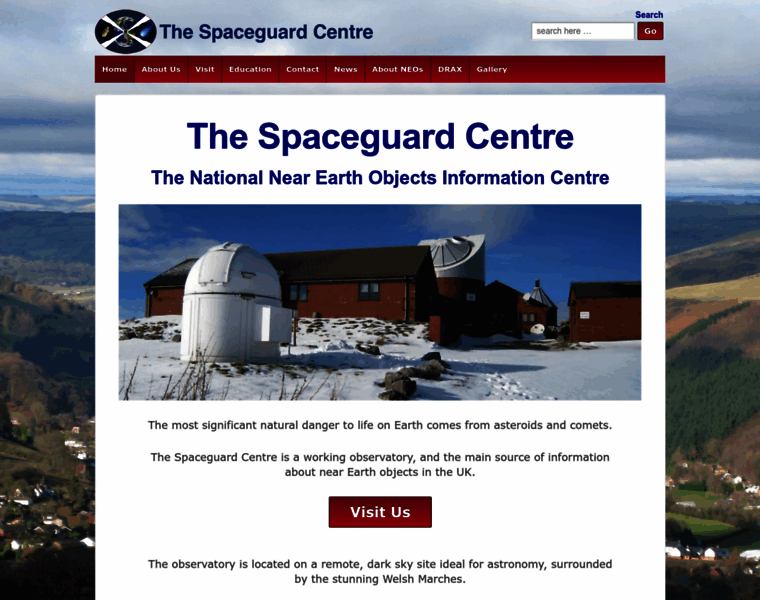Spaceguardcentre.com thumbnail