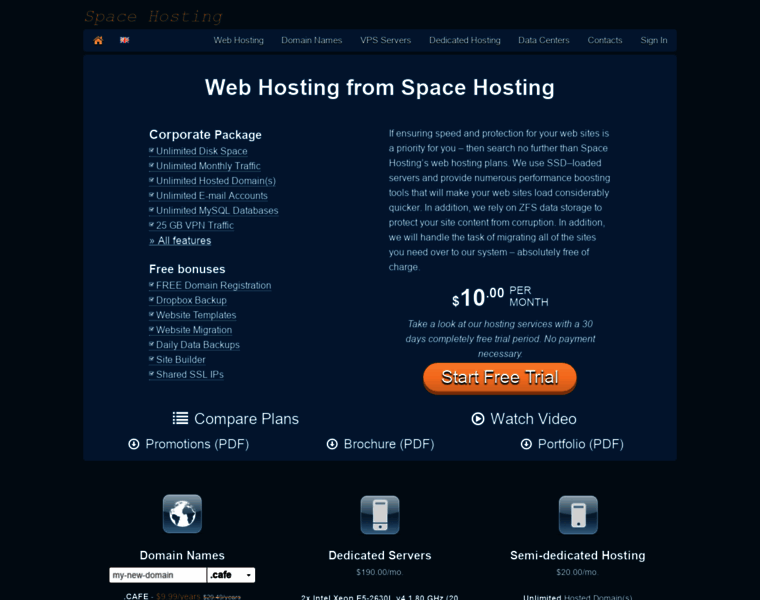 Spacehosting.biz thumbnail