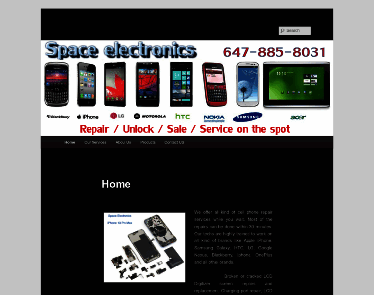 Spacelectronics.com thumbnail