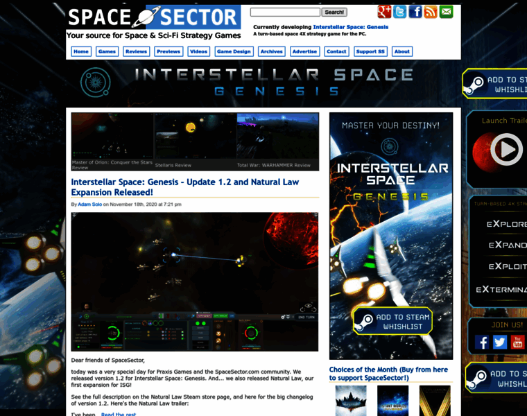 Spacesector.com thumbnail