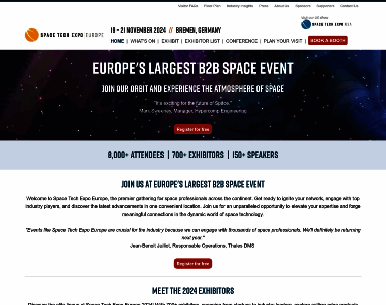 Spacetechexpo.eu thumbnail