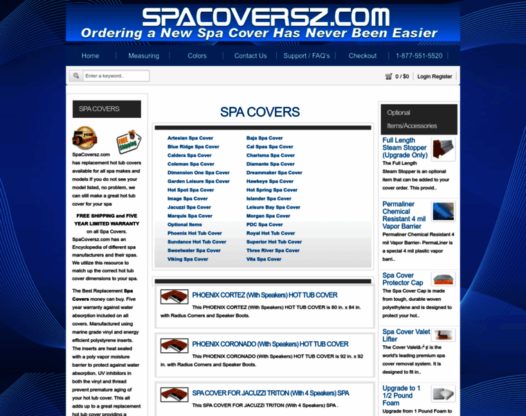 Spacoverz.com thumbnail