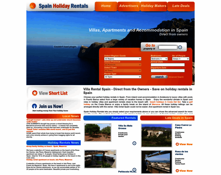 Spain-holidayrentals.com thumbnail