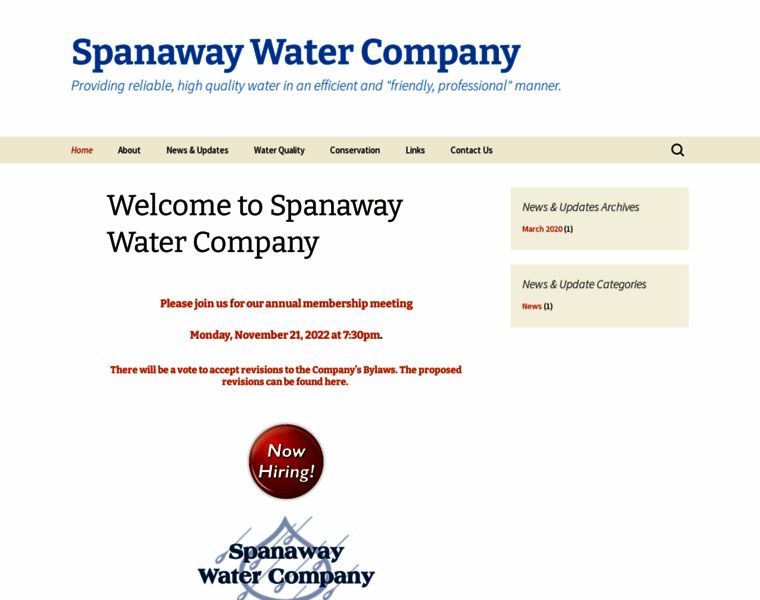 Spanaway-water.org thumbnail