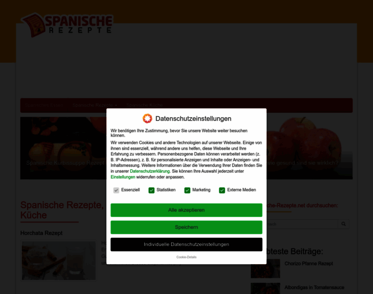 Spanische-rezepte.net thumbnail