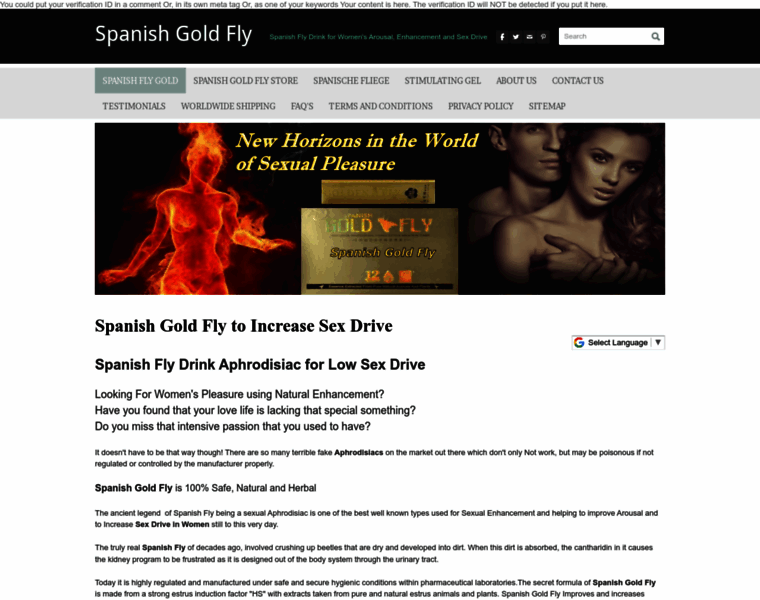 Spanishgoldfly.com thumbnail