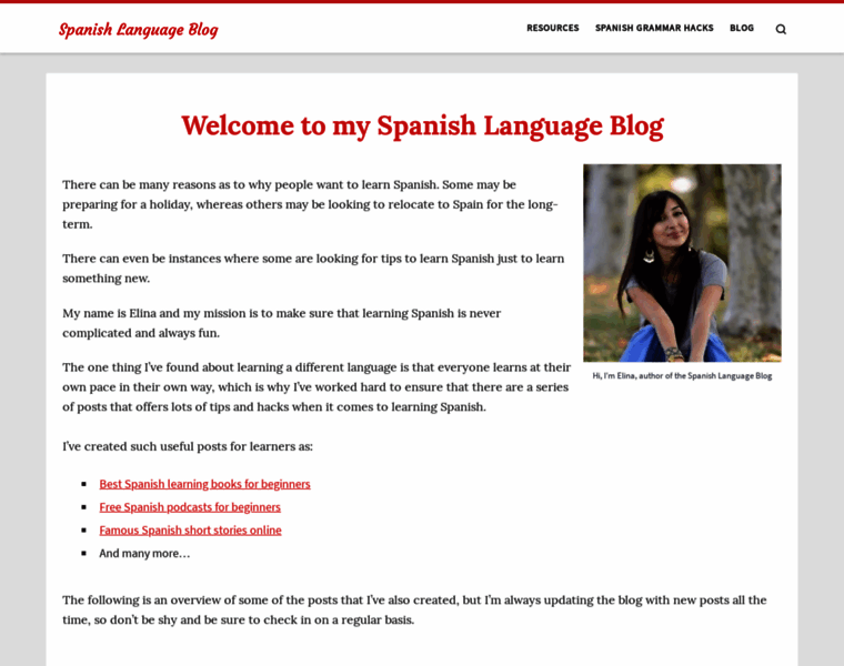 Spanishlanguageblog.com thumbnail
