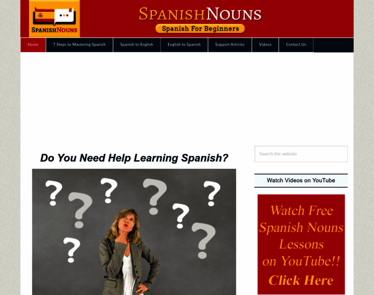 Spanishnouns.com thumbnail