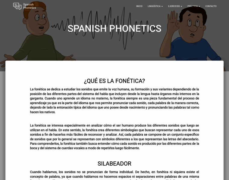 Spanishphonetics.com thumbnail