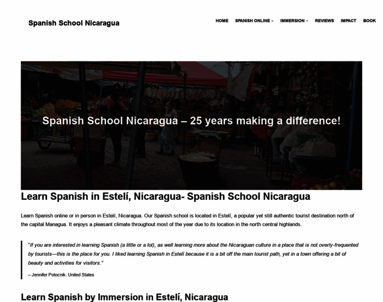 Spanishschoolnicaragua.com thumbnail