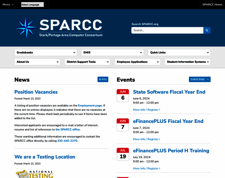 Sparcc.org thumbnail