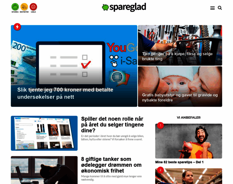 Spareglad.no thumbnail