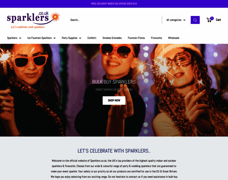 Sparklers.co.uk thumbnail